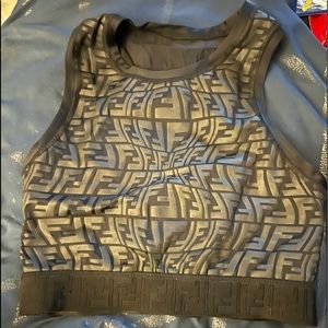 Authentic fendi crop top